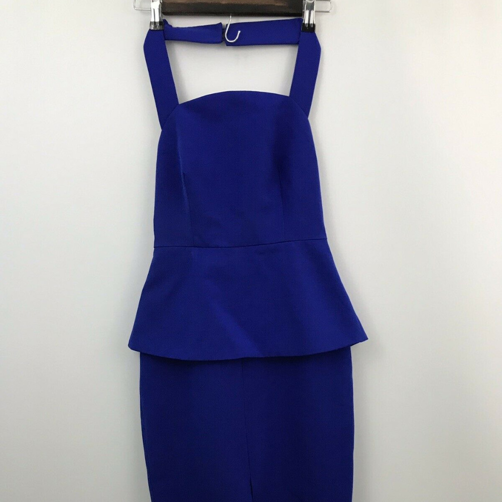 C/MEO Collective Peplum Royal Blue Dress Size XS
